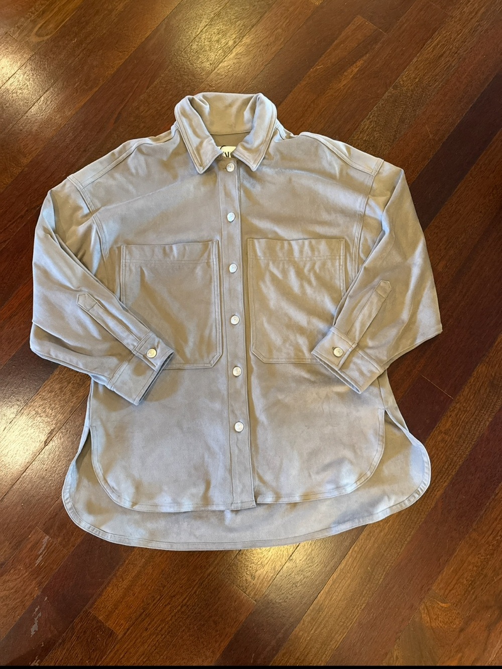 Zara Beige Button-Down Overshirt -
